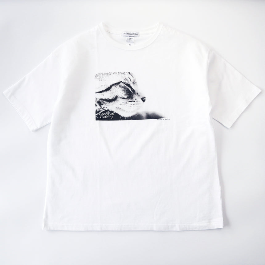 LAZYCATプリント Tシャツ