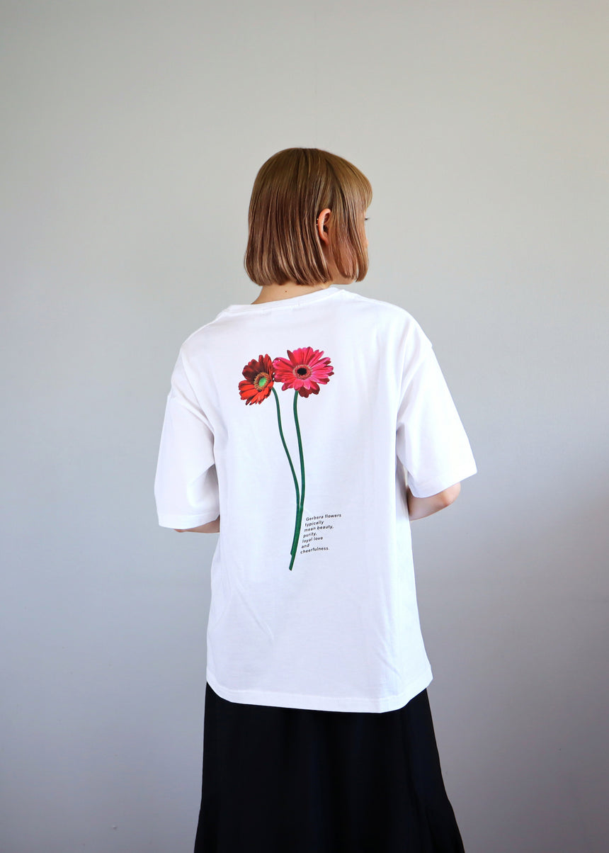 GERBERA プリント Tシャツ