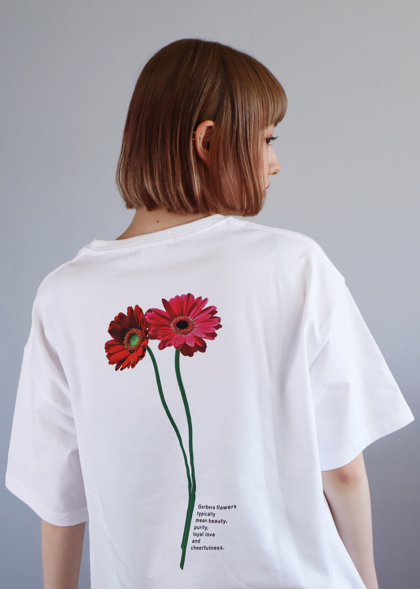 GERBERA プリント Tシャツ