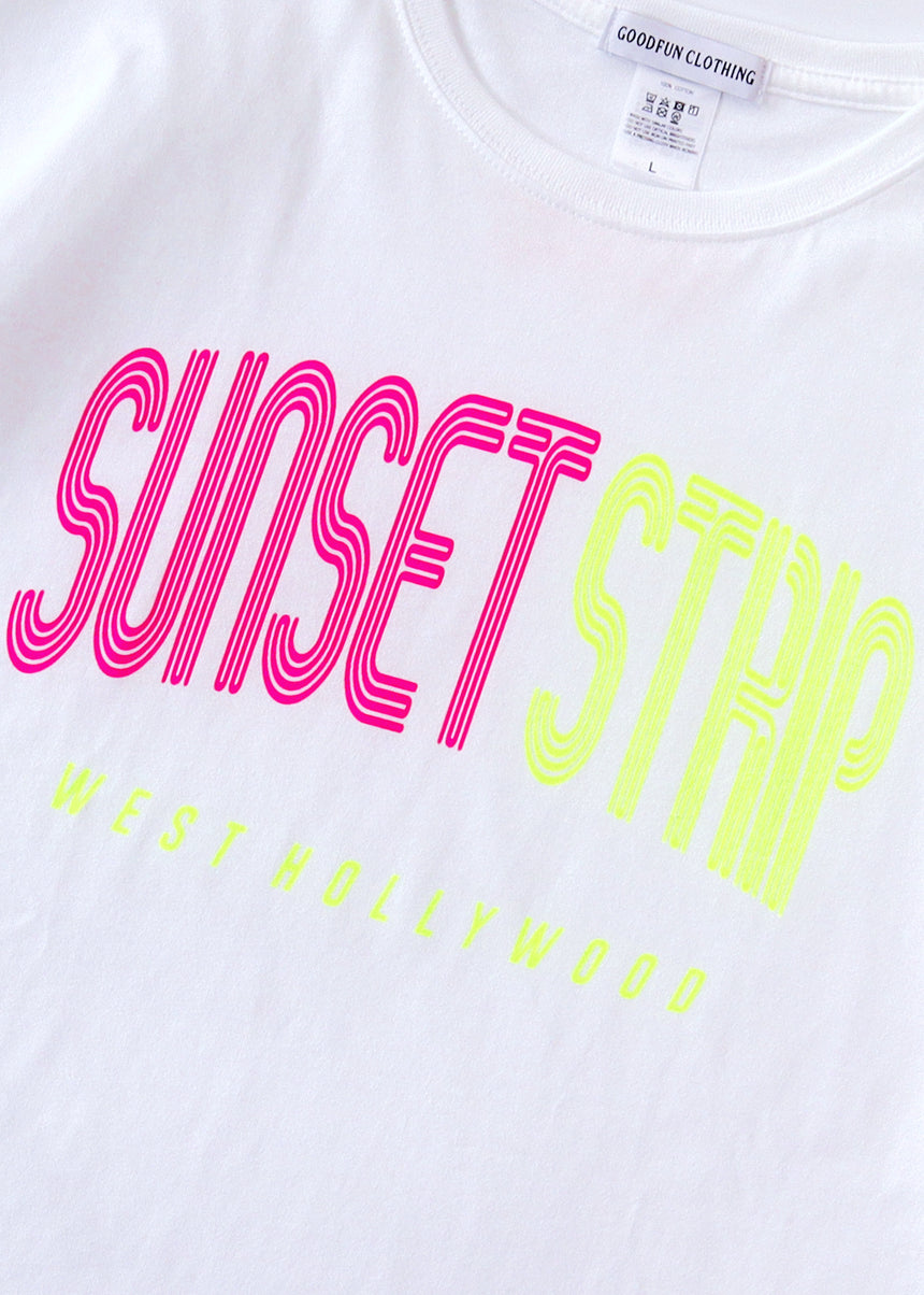 SUNSET STRIP プリント Tシャツ