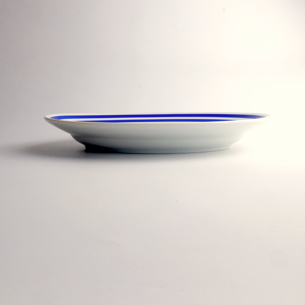 W Border Oval Plate 26［Blue］ – Thumbs Products inc