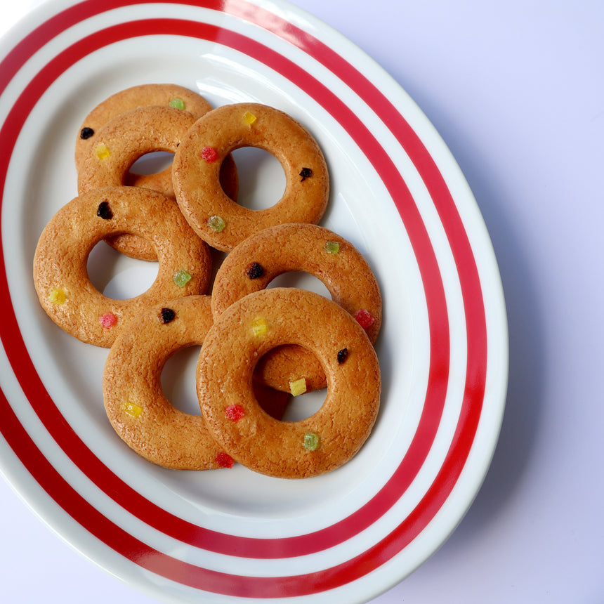 W Border Oval Plate26［Red］