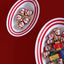 ［アウトレット］W Border Oval Plate26［Red］